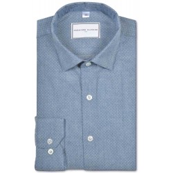 Chemise denim bleu à pois Chemises pois