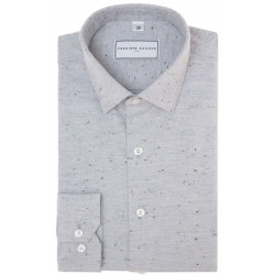 Grey shirt with micro dots