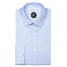 blue striped oxford shirt