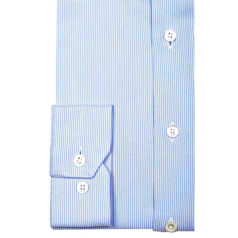 blue striped oxford shirt