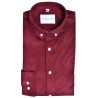 Sur-chemise velours côtelé rouge Chemises