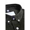 Dark green velvet shirt