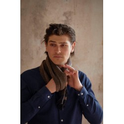 Tom scarf - Brown herringbone