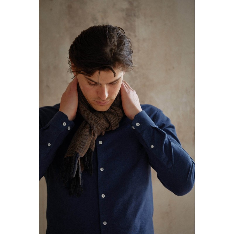 Echarpe Tom - chevrons bruns