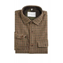 Surchemise en laine pied de poule